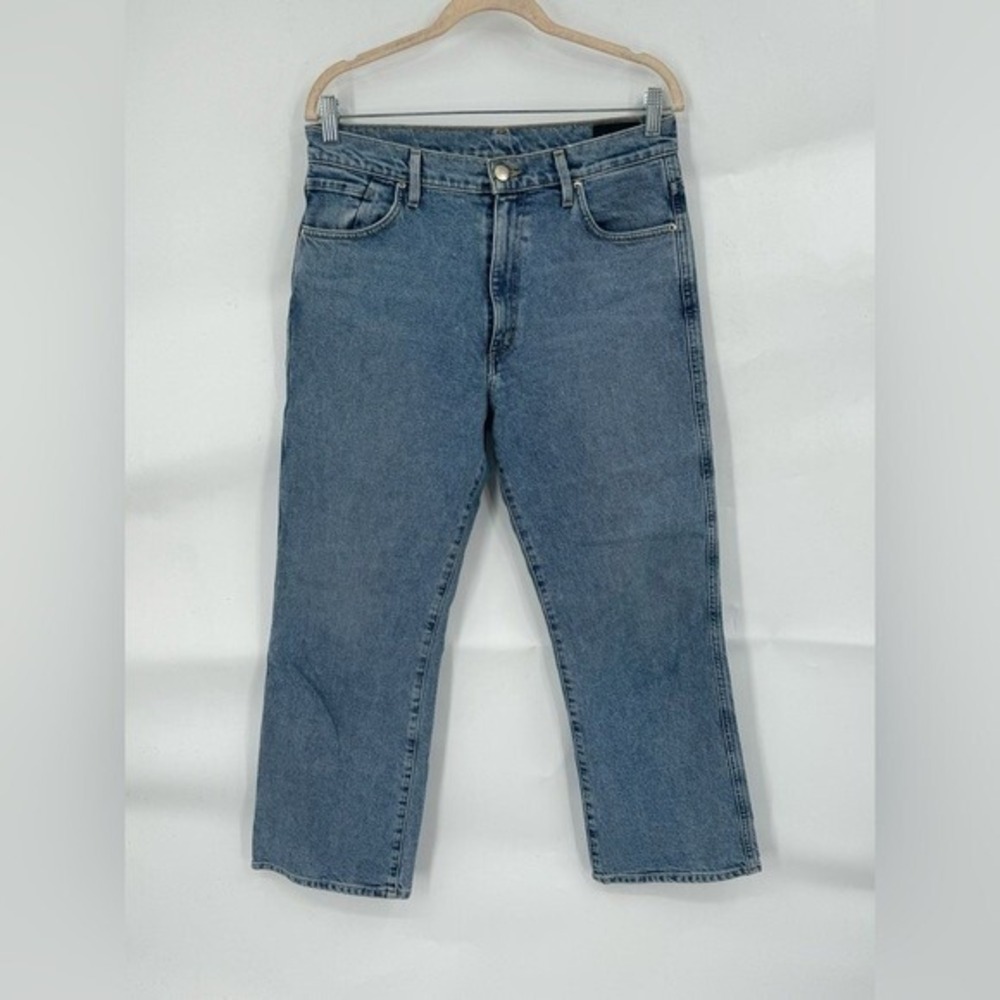 Goldsign Women 29 Straight Leg‎ Medium Wash Denim Hugh Waist Boho Western Jeans